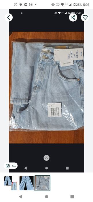 Blugi M largi ( noi cu eticheta ) talie inalta