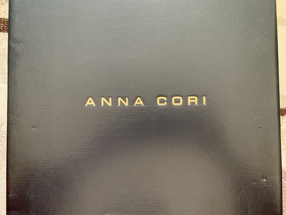 Ghete dama piele maro, imblanite, marimea 36, Anna Cori