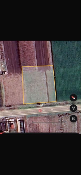 Vand teren 1000m2 deschidere la DN3
