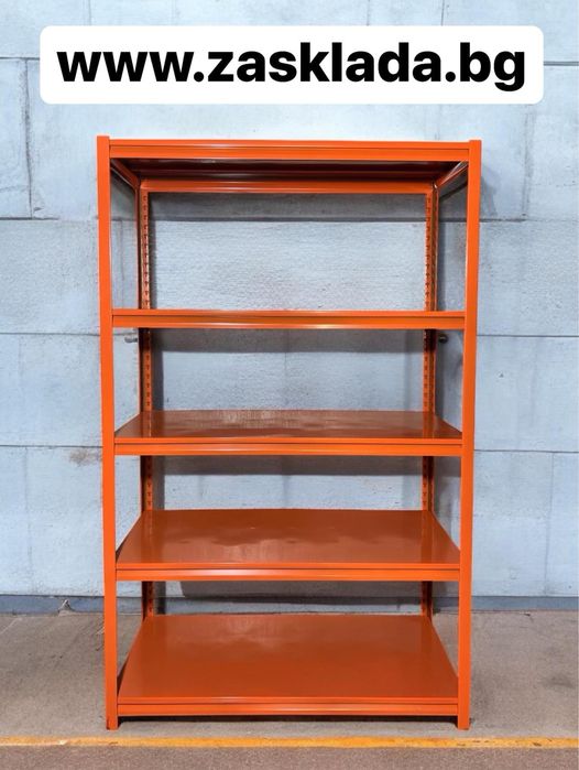 Метален стелаж с 5 метални рафта