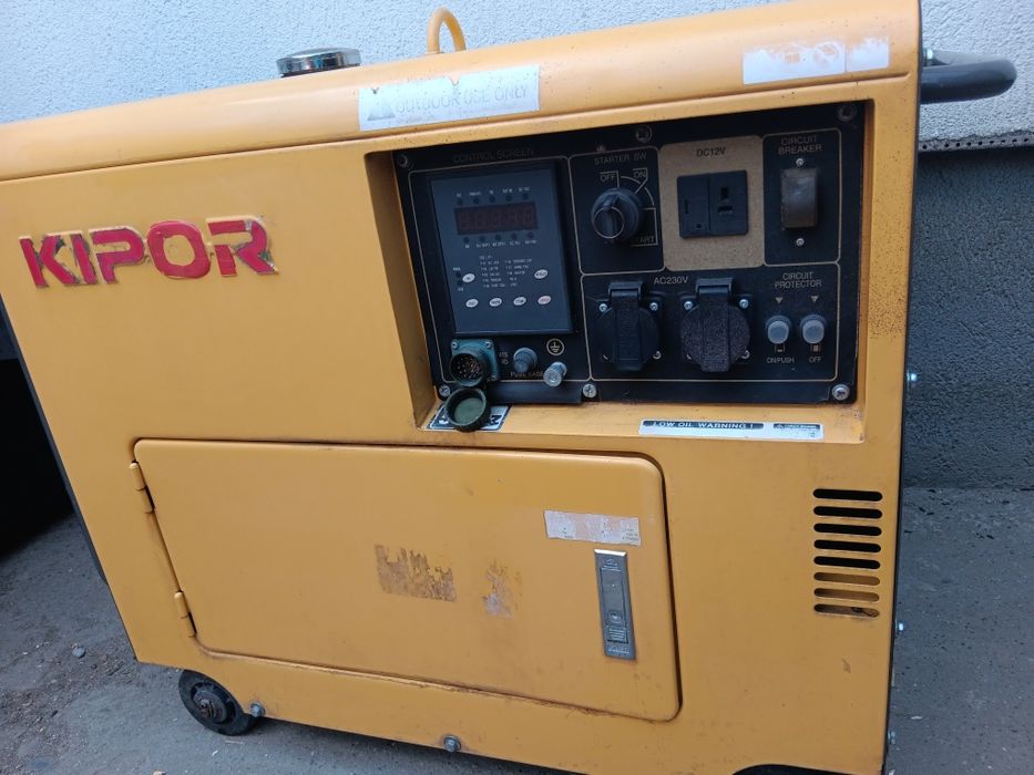 Generator Kipor, diesel, 45 ore de funcționare