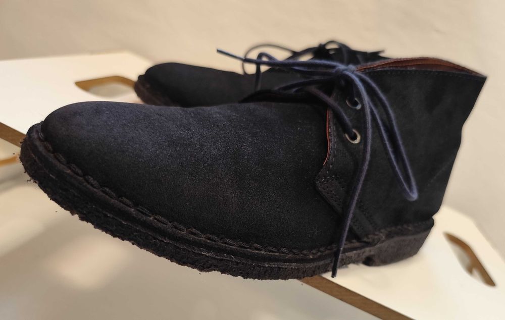Ghete chukka 40 premium Lav. Artigianale piele naturala moale suede