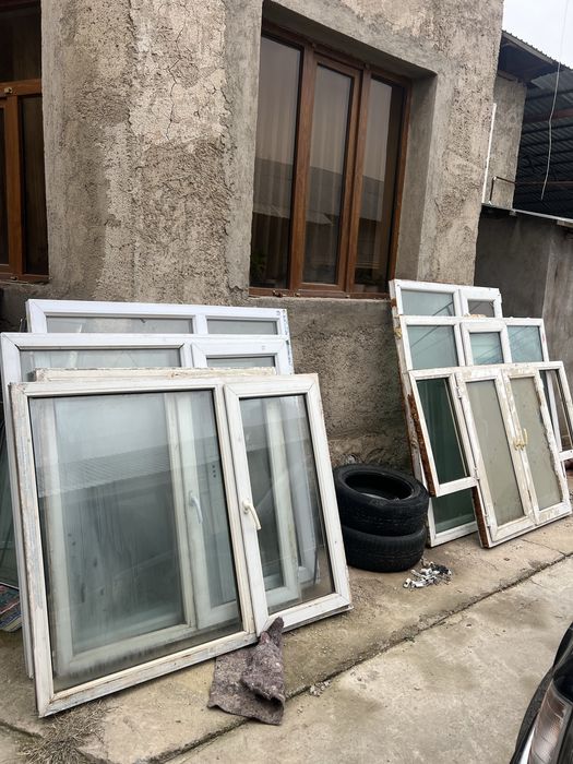 Б/У пластиковые окна,акфа терезелер;