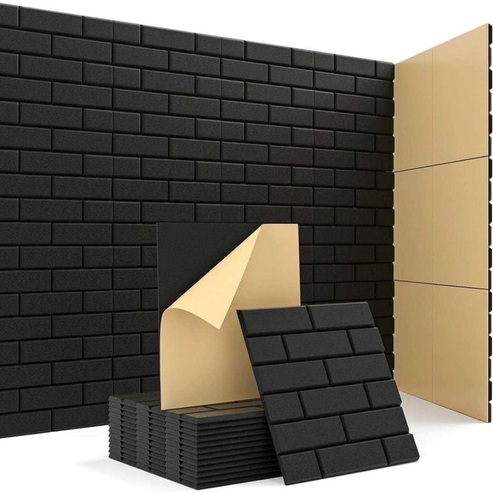 Акустические панели из войлока 30х30 см с рельефом