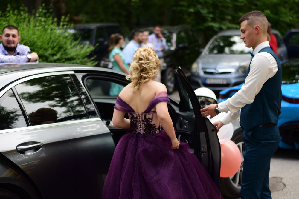 Бална рокля - лилава