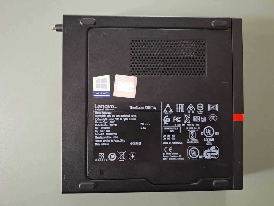 Lenovo P330Tiny, I5-8500 vPro 8GB DDR4, 512Nvme