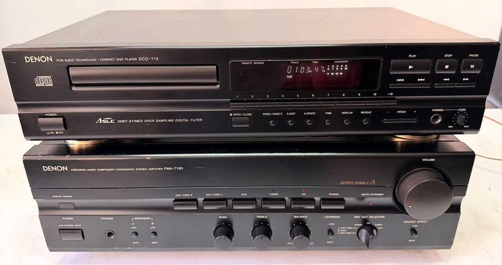 Amplificator Denon PMA-715R si CD Player DCD-715 Lambda SLC Phono MM/MC Linie Audio
