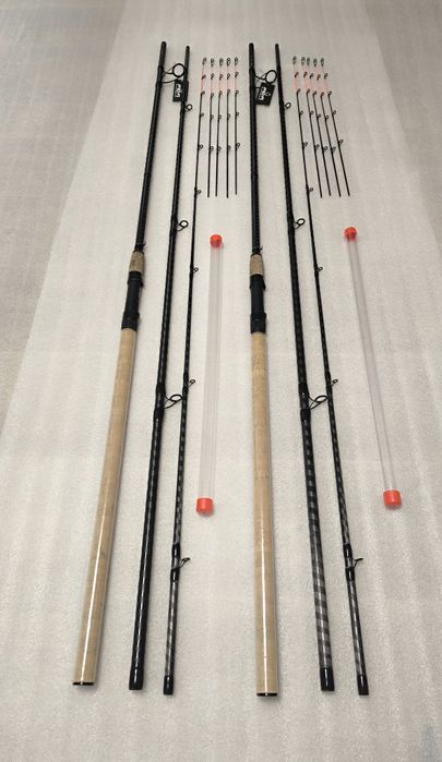 SET 2 Lansete Feeder FL FLX River 4.20M/100-250GR/3Seg