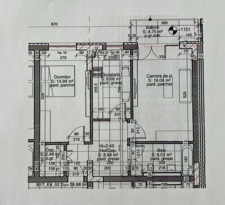 Apartament 2 camere nou cu CF imediat ocupabil  - Maurer Residence B17