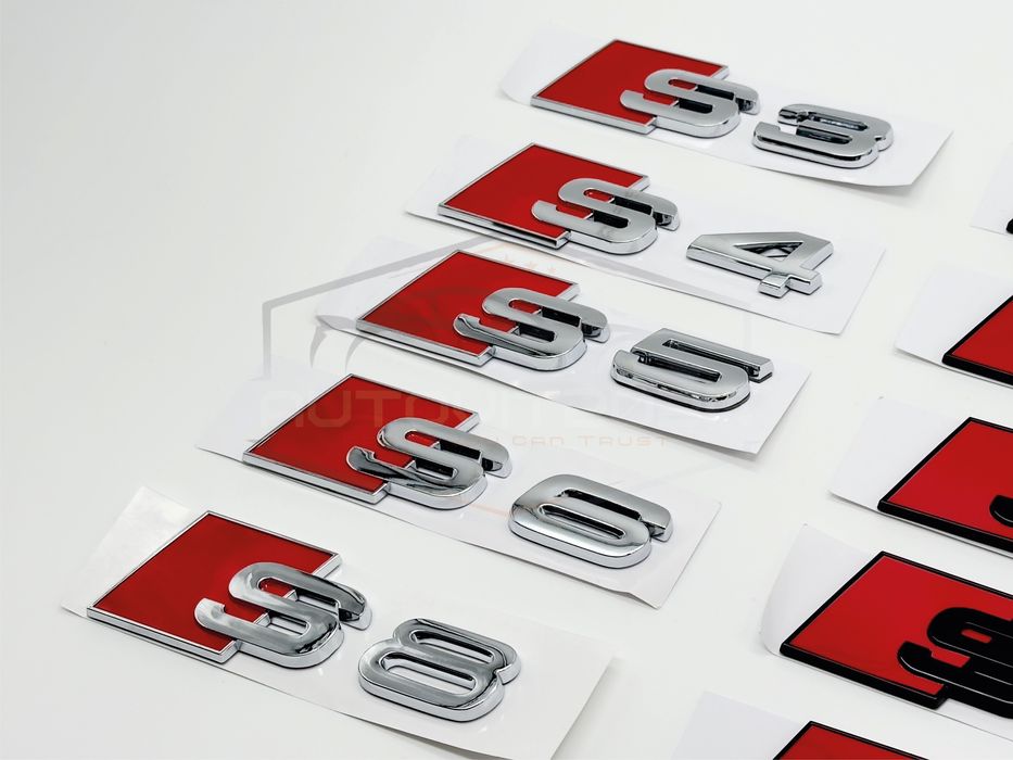 Audi надпис s3, s4, s5, s6, s8 емблема, Ауди, багажник, надпис