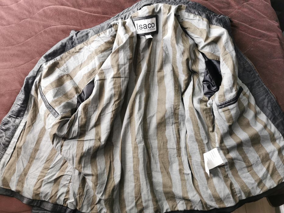 Кожено яке Isaco & Kawa - естествена кожа - L