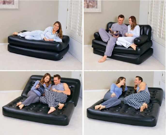 Диван трансформер надувной-188х64х152 см. Доставка бесплатно
