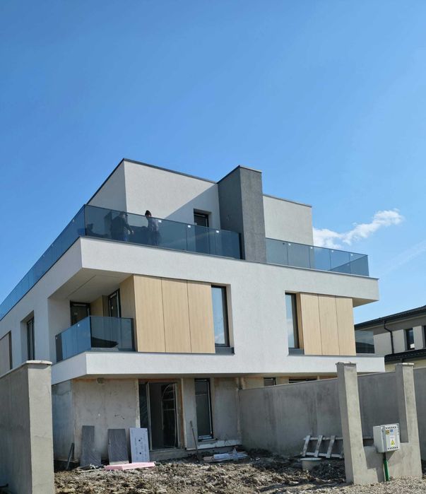 Vile premium individuale S+P+1E+2R subsol, 4 dormitoare, living, curte