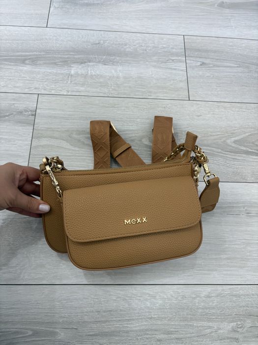 Mexx дамска чанта цвят карамел
