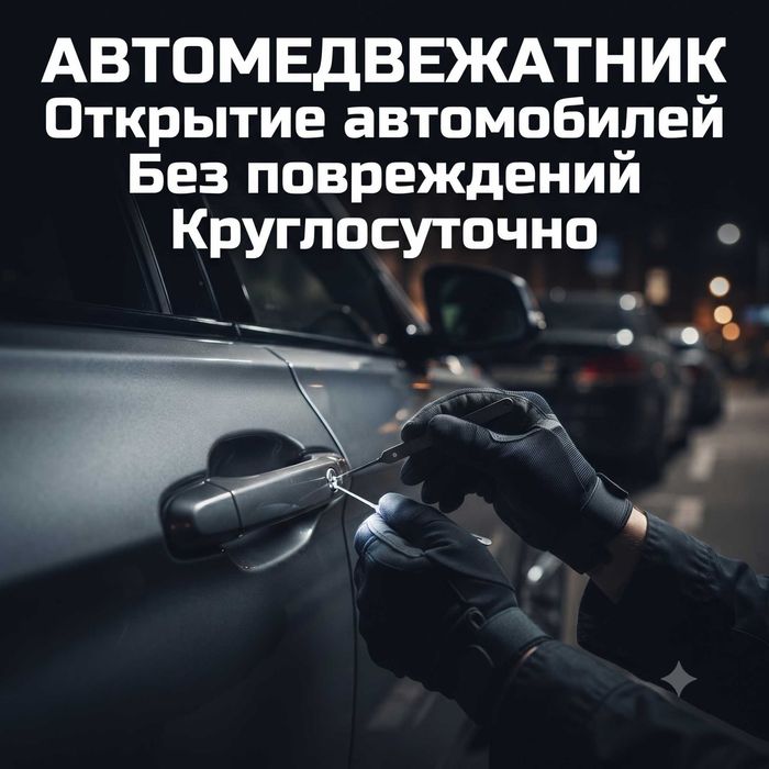 Аварийное открытие автомобилей | Двери, багажник, капот |Круглосуточно