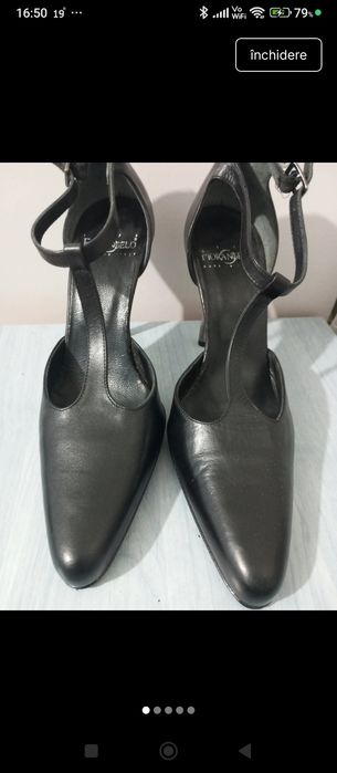 Pantofi stiletto din piele naturală mărimea 37