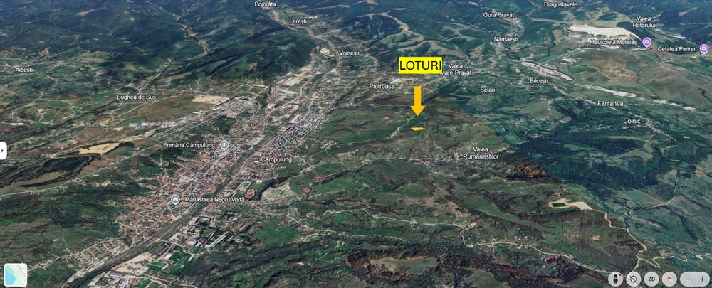 Loturi de teren Câmpulung Muscel - zona Cretisoara