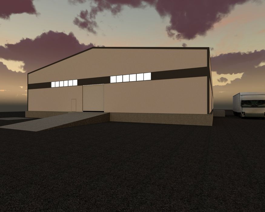 Складское помещение из сэндвич панели