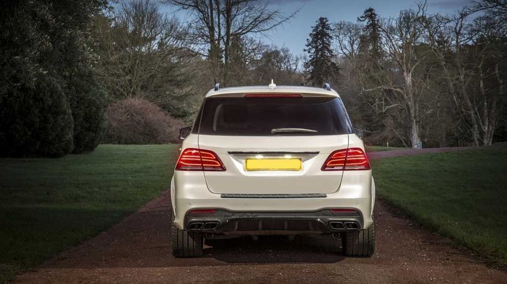 Difuzor Bara Spate cu tobe Mercedes GLE W166 SUV Sport Line Night Pack