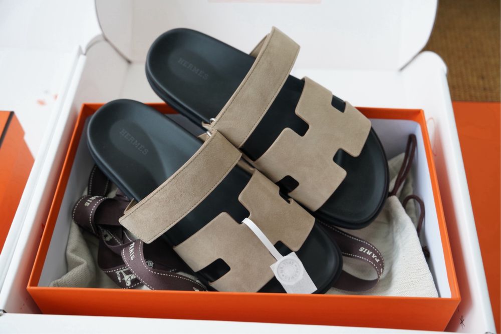 Papuci bărbați model Hermes Chypre