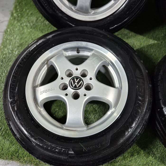 Jante cu anvelope R 15 5x112 Golf,Passat, Skoda, anvelope 195 65 15