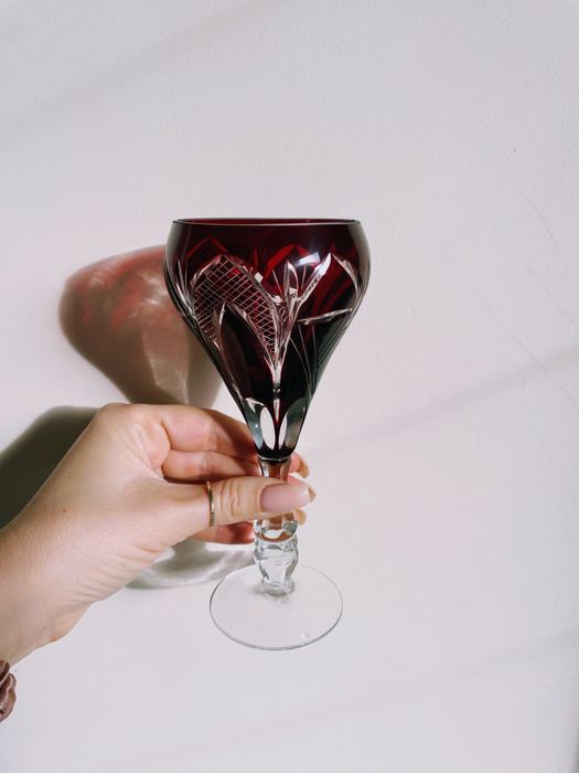 Бохемски кристални чаши за вино