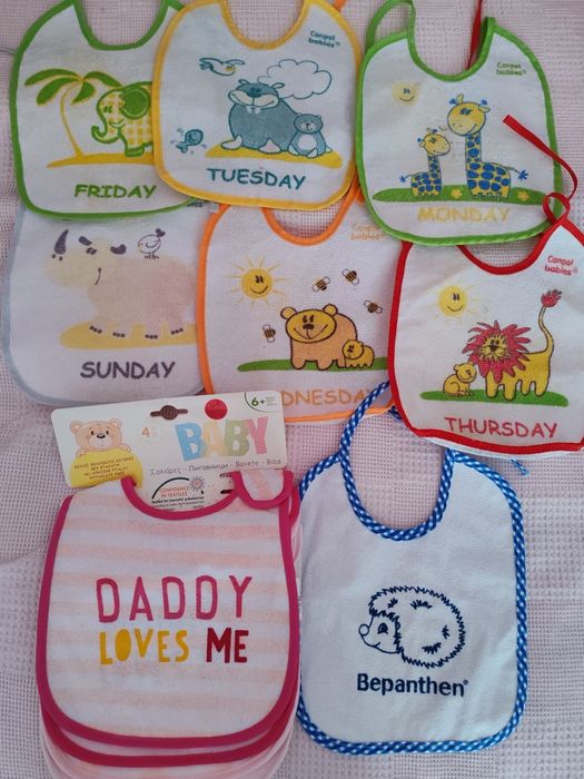 Бебешки спални комплекти, кърпи, завивки, лигавници  Обща цена 50 лв