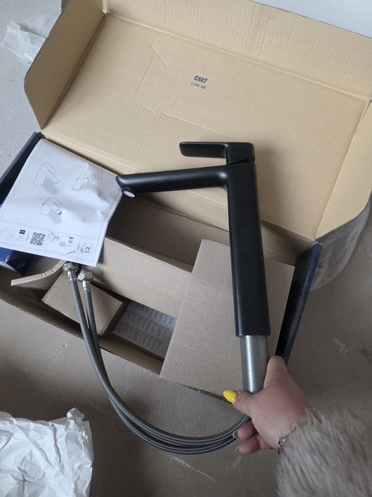 Смесител за мивка Cubeo XL Black Matt - Grohe