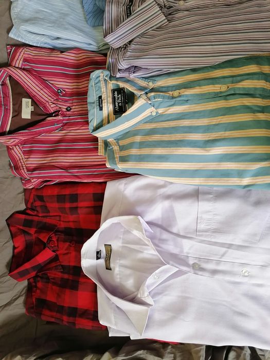 Мъжки маркови ризи XL и XXL. Camel, Masson's, Benetton, Celio, Tommy H