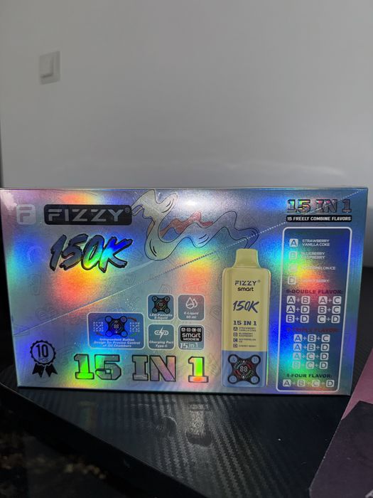 Vape 150,000 fizzy 15 in 1 pachet 4 bucati