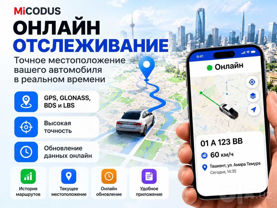 gpstracker MiCODUS MV710N(aftomabil uchun yaxshi talov)