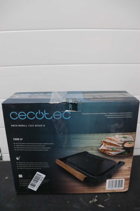 Грил Cecotec Rock'Ngrill 1300 Wood, Мощност 1300W, покритие Rockstone