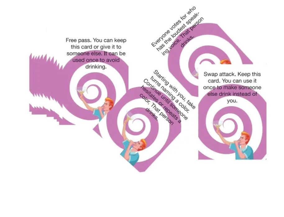 Парти карти/игри за напиване, Никога не съм, мръсни предизвикателства