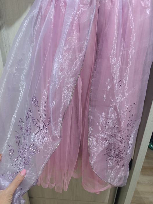 Платье для девочки 7-9 лет принцесса Дисней Рапунцель