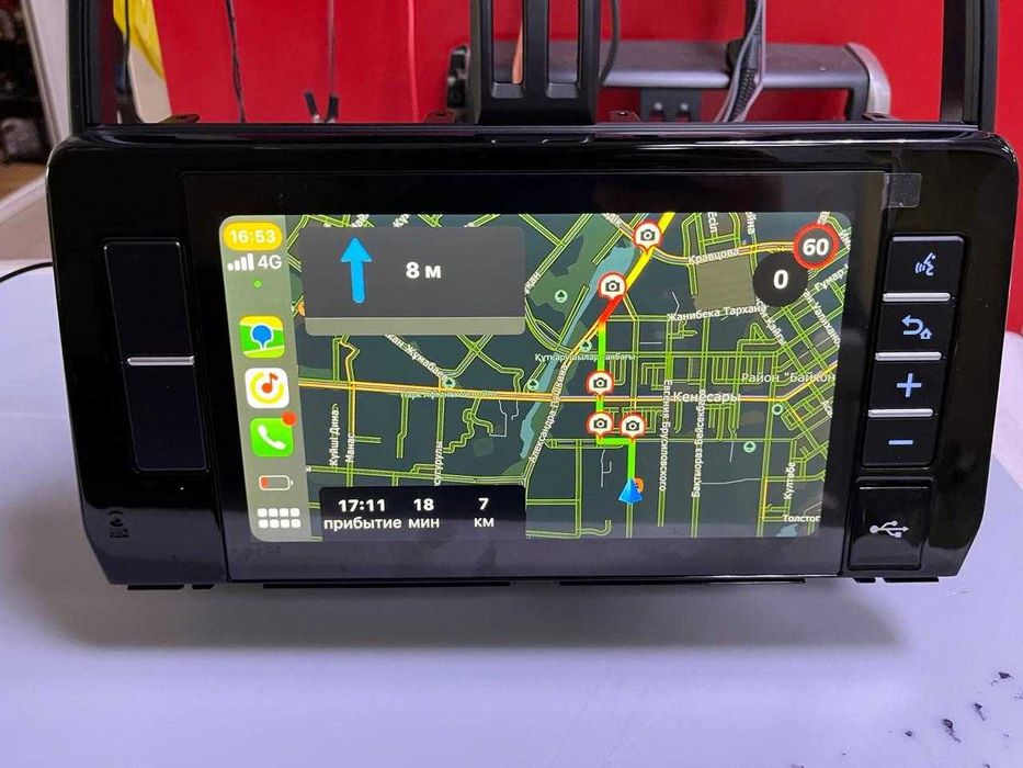 Проигрыватель магнитола Toyota Prado 150 оригинал CarPlay Android Auto