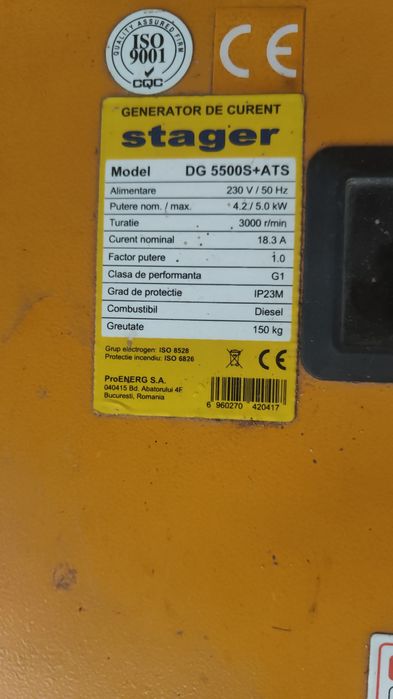Generator motorina Stanger5500