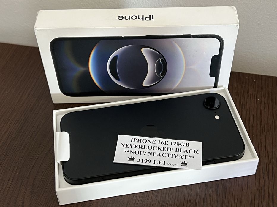 Amanet Royal CB: Iphone 16E 128gb Nou Neactivat Neverlocked
