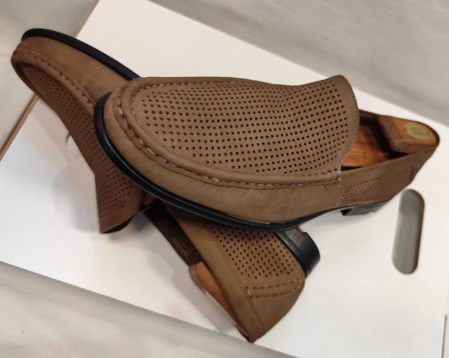 Pantofi casual 43.5 44 loafer slip on LLOYD piele naturala naturala nappa