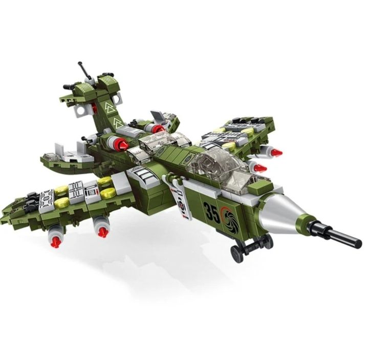 12 в 1 Истребитель Военный танк Кирпичи Строительные блоки игрушки