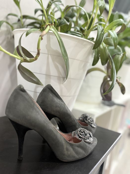 Туфли красивые замшевые