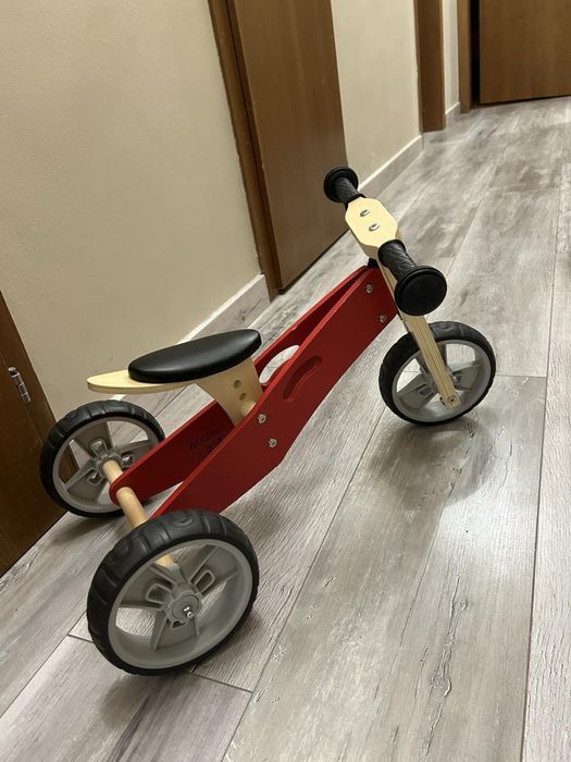 Дървена триколка 2 в 1