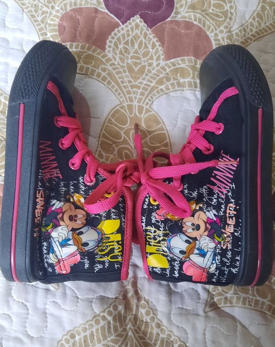 Teneși fetițe cu Minnie nr.27,interior 16,6 cm