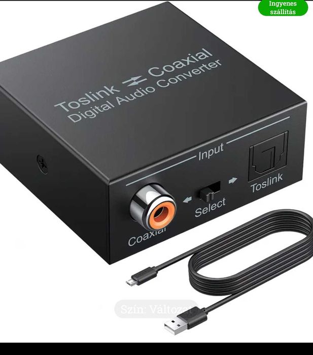 Adaptor audio digital coaxial-optic bidirecțional