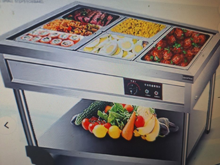 Бен Мари топла витрина с водна баня-чисто нова  3 модела