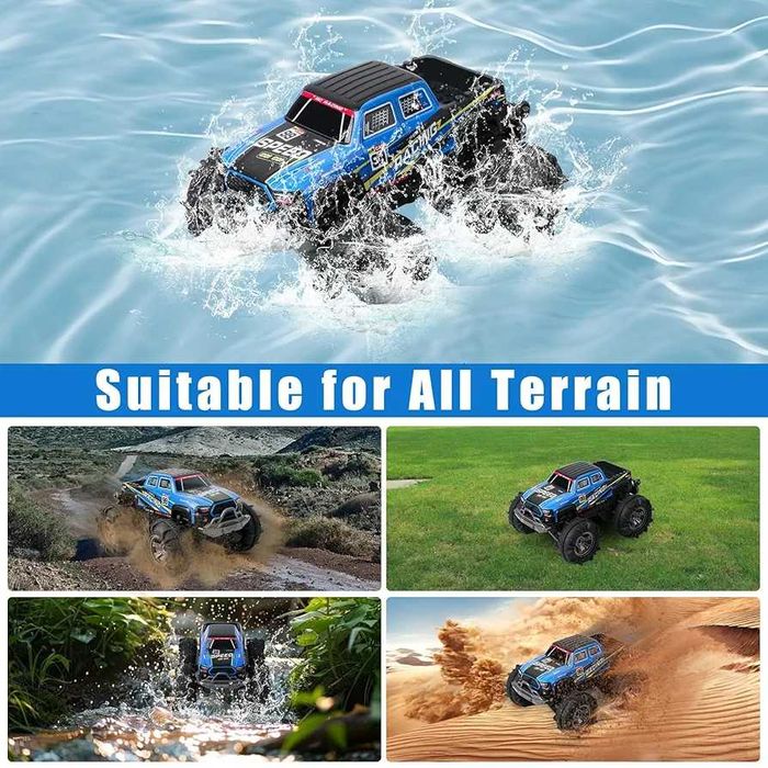 Чисто нова с 2 батерии кола амфибия с дистанционно, каскадьорска 4x4
.