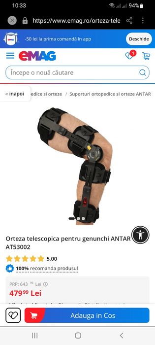 Orteza/genunchiera Antar AT 53002