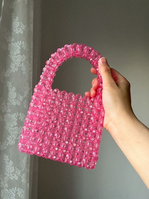 сумка из бусин ручная работа