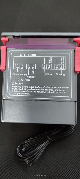Контроллер температуры датчик температуры STC-1000