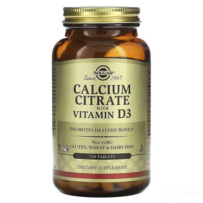 Solgar Calcium Citrate with D3 Цитрат кальция с D3
