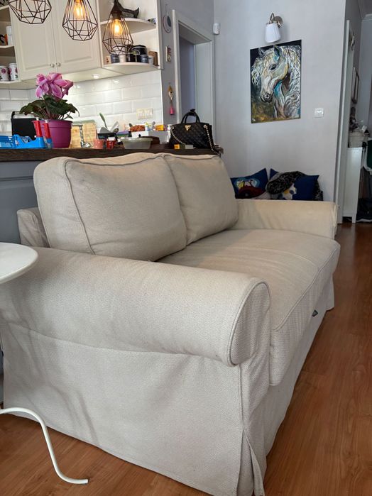 Двуместен разтегателен ikea ektorp с ракла